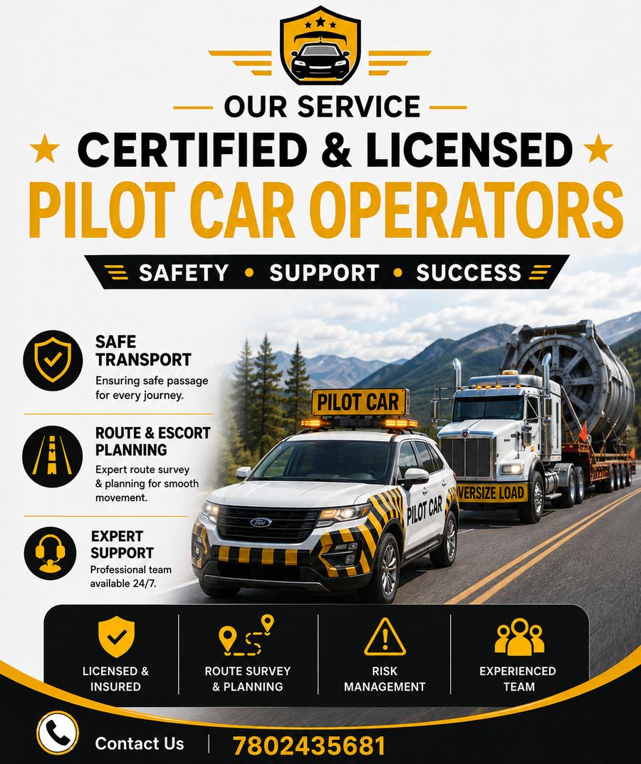 Certified & Licensed Pilot Car Operators - Samra Car Pilot Services Ltd
